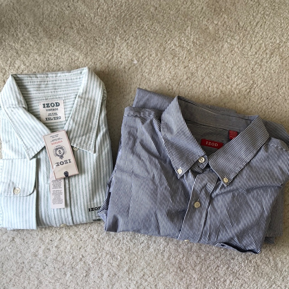 Lot of 2 Izod dress shirts